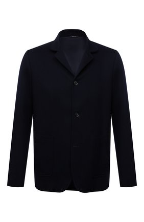 Мужской кашемировый пиджак LORO PIANA темно-синего цвета по цене 438500 руб., арт. FAL9263 | Фото 1 Мужской кашемировый пиджак LORO PIANA темно-синего цвета, арт. FAL9263 | Фото 1 (Длина (для топов): Стандартные; Материал внешний: Шерсть, Кашемир; Материал подклада: Купро; Рукава: Длинные; 1-2-бортные: Однобортные; Пиджаки М: Прямой; Случай: Повседневный; Стили: Кэжуэл)
