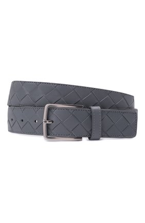 Мужской кожаный ремень BOTTEGA VENETA серого цвета по цене 36500 руб., арт. 609182/VCPQ3 | Фото 1 Мужской кожаный ремень BOTTEGA VENETA серого цвета, арт. 609182/VCPQ3 | Фото 1