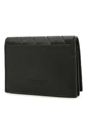 Мужской кожаный футляр для кредитных карт BOTTEGA VENETA черного цвета, арт. 605720/VCPQ3 | Фото 2 (Материал: Натуральная кожа)