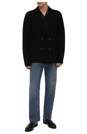 Мужской пиджак из вискозы и шерсти RALPH LAUREN черного цвета по цене 152000 руб., арт. 790841427 | Фото 2 Мужской пиджак из вискозы и шерсти RALPH LAUREN черного цвета, арт. 790841427 | Фото 2 (Длина (для топов): Стандартные; Рукава: Длинные; Материал внешний: Вискоза; 1-2-бортные: Двубортные; Пиджаки М: Приталенный; Случай: Повседневный; Стили: Кэжуэл)