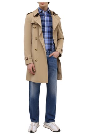 Мужская хлопковая рубашка POLO RALPH LAUREN синего цвета по цене 15550 руб., арт. 710844567/5389 | Фото 2 Мужская хлопковая рубашка POLO RALPH LAUREN синего цвета, арт. 710844567/5389 | Фото 2