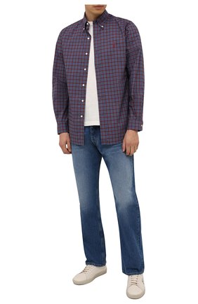 Мужская хлопковая рубашка POLO RALPH LAUREN бордового цвета по цене 10950 руб., арт. 710767399/4115 | Фото 2 Мужская хлопковая рубашка POLO RALPH LAUREN бордового цвета, арт. 710767399/4115 | Фото 2