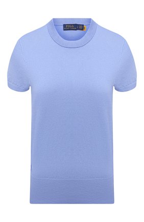 Женский хлопковый пуловер POLO RALPH LAUREN голубого цвета по цене 10950 руб., арт. 211784760 | Фото 1 Женский хлопковый пуловер POLO RALPH LAUREN голубого цвета, арт. 211784760 | Фото 1