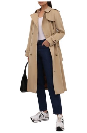 Женские кожаные кроссовки beth PREMIATA белого цвета по цене 27300 руб., арт. BETH/VAR5350 | Фото 2 Женские кожаные кроссовки beth PREMIATA белого цвета, арт. BETH/VAR5350 | Фото 2 (Подошва: Платформа; Материал внутренний: Натуральная кожа)