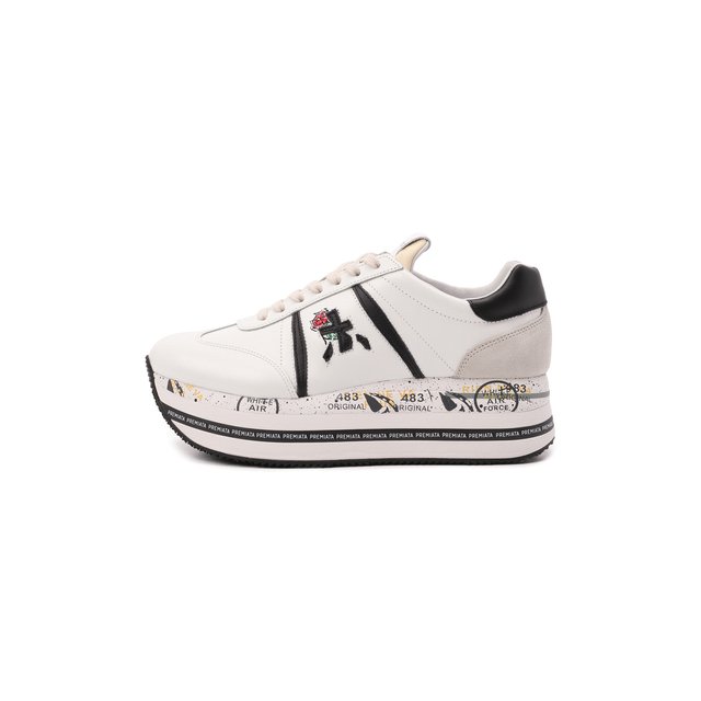 Кожаные кроссовки Beth Premiata BETH/VAR5350, цвет белый, размер 36 BETH/VAR5350 - фото 3