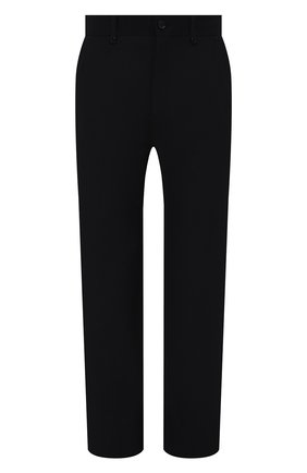 Мужские шерстяные брюки BURBERRY темно-синего цвета, арт. 8042321 | Фото 1 (Материал подклада: Вискоза; Материал внешний: Шерсть; Случай: Повседневный; Стили: Кэжуэл)
