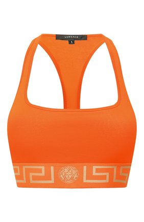 Женский бра-топ VERSACE оранжевого цвета по цене 6310 руб., арт. AUD01039/A232741 | Фото 1 Женский бра-топ VERSACE оранжевого цвета, арт. AUD01039/A232741 | Фото 1