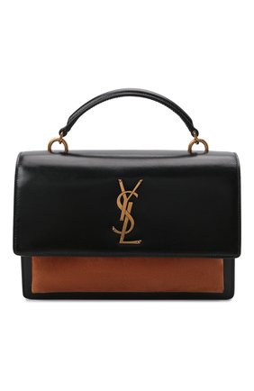 Женская сумка sunset medium SAINT LAURENT черного цвета по цене 187500 руб., арт. 634723/1EK6W | Фото 1 Женская сумка sunset medium SAINT LAURENT черного цвета, арт. 634723/1EK6W | Фото 1 (Ремень/цепочка: На ремешке; Материал: Натуральная кожа; Сумки-технические: Сумки top-handle; Размер: medium)