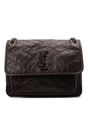 Женская сумка niki medium SAINT LAURENT темно-коричневого цвета по цене 173500 руб., арт. 633158/1YG04 | Фото 1 Женская сумка niki medium SAINT LAURENT темно-коричневого цвета, арт. 633158/1YG04 | Фото 1 (Материал: Натуральная кожа; Сумки-технические: Сумки через плечо; Размер: medium; Ремень/цепочка: С цепочкой, На ремешке)