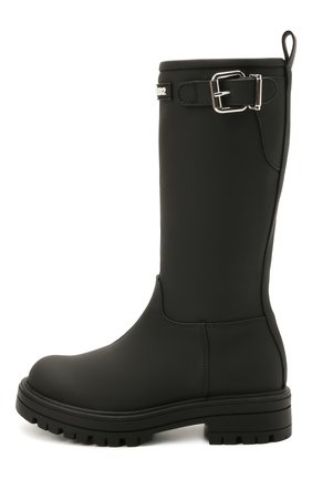 Детские сапоги DSQUARED2 черного цвета по цене 28050 руб., арт. 68583/SCUBA/18-27 | Фото 2 Детские сапоги DSQUARED2 черного цвета, арт. 68583/SCUBA/18-27 | Фото 2 (Материал внутренний: Текстиль; Материал внешний: Экокожа)