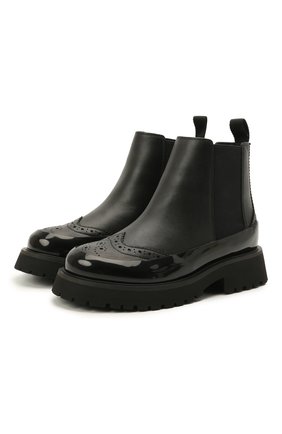 Детские кожаные челси BURBERRY черного цвета по цене 36100 руб., арт. 8043120 | Фото 1 Детские кожаные челси BURBERRY черного цвета, арт. 8043120 | Фото 1 (Материал внутренний: Натуральная кожа; Кросс-КТ: челси; Материал внешний: Кожа)