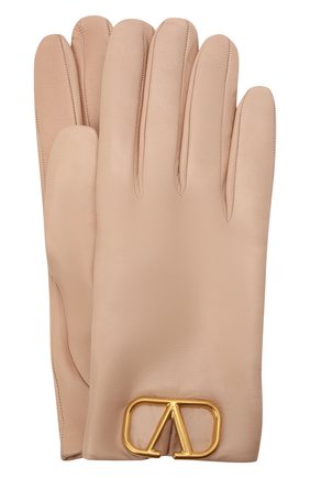 Женские кожаные перчатки VALENTINO бежевого цвета по цене 36450 руб., арт. WW2GDA00/WJW | Фото 1 Женские кожаные перчатки VALENTINO бежевого цвета, арт. WW2GDA00/WJW | Фото 1