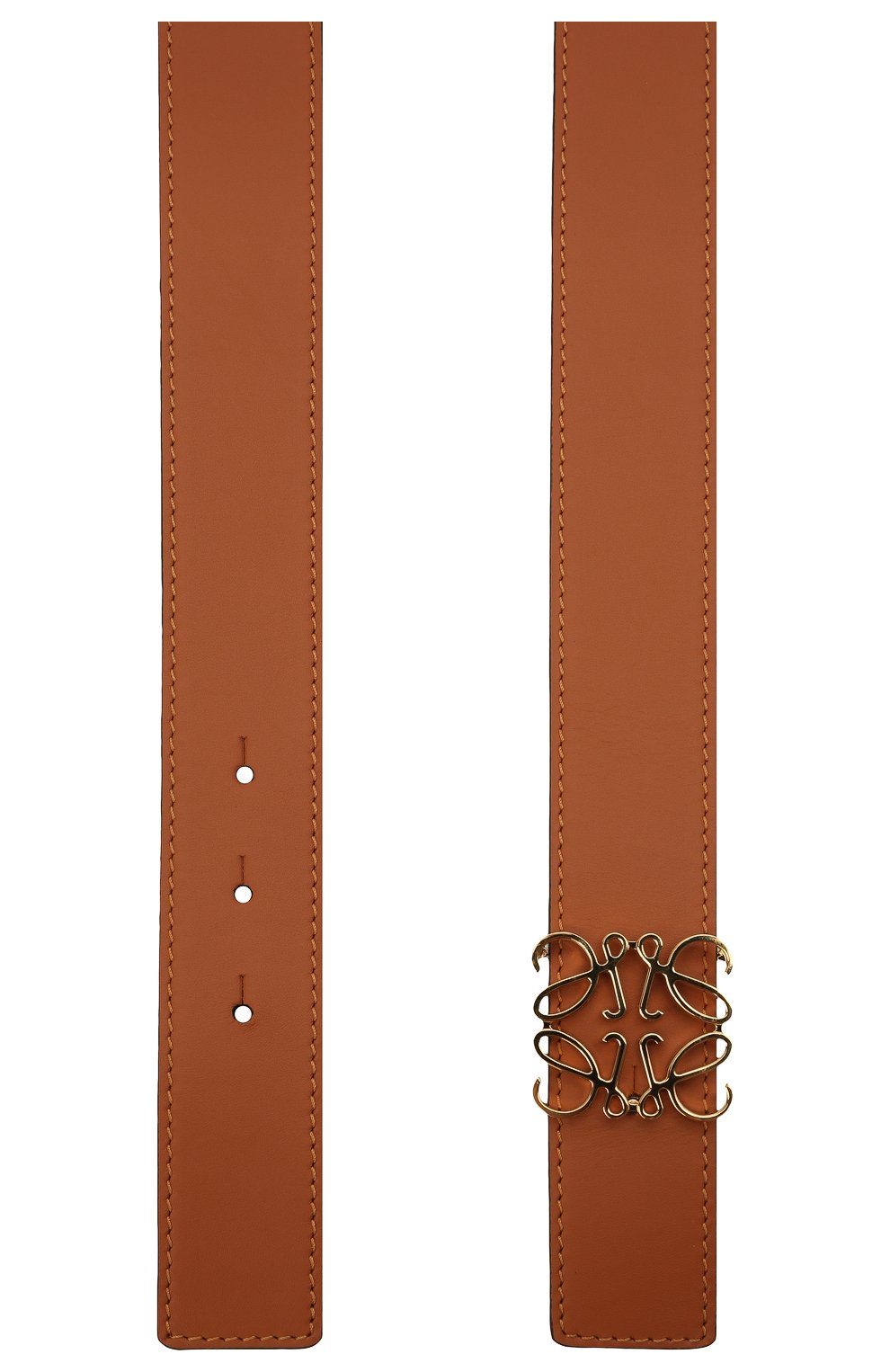 Женский кожаный ремень LOEWE коричневого цвета, арт. 515.01.011 | Фото 2 (Материал: Натуральная кожа)