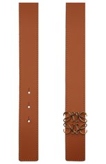 Женский кожаный ремень LOEWE коричневого цвета, арт. 515.01.011 | Фот�о 2 (Материал: Натуральная кожа)