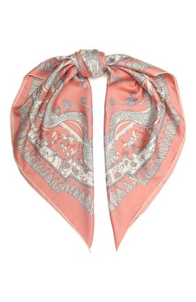 Женский шелковый платок EMILIO PUCCI розового цвета по цене 29900 руб., арт. 1RGB22/1RR22 | Фото 1 Женский шелковый платок EMILIO PUCCI розового цвета, арт. 1RGB22/1RR22 | Фото 1