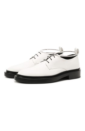 Женская кожаные туфли JIL SANDER белого цвета по цене 61650 руб., арт. JS35028A-14021 | Фото 1 Женская кожаные туфли JIL SANDER белого цвета, арт. JS35028A-14021 | Фото 1 (Каблук высота: Низкий; Подошва: Платформа; Материал внутренний: Натуральная кожа; Материал внешний: Кожа)