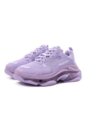 Женские текстильные кроссовки triple s BALENCIAGA сиреневого цвета по цене 96300 руб., арт. 544351/W2GA1 | Фото 1 Женские текстильные кроссовки triple s BALENCIAGA сиреневого цвета, арт. 544351/W2GA1 | Фото 1