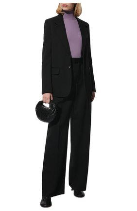 Женские шерстяные брюки BOTTEGA VENETA черного цвета по цене 75950 руб., арт. 668760/VKIS0 | Фото 2 Женские шерстяные брюки BOTTEGA VENETA черного цвета, арт. 668760/VKIS0 | Фото 2 (Длина (брюки, джинсы): Удлиненные; Материал внешний: Шерсть; Стили: Гламурный; Женское Кросс-КТ: Брюки-одежда; Силуэт Ж (брюки и джинсы): Широкие)
