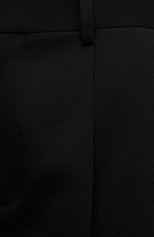 Женские шерстяные брюки BOTTEGA VENETA черного цвета, арт. 668760/V0B20 | Фото 5 (Длина (брюки, джинсы): Удлиненные; Силуэт Ж (брюки и джинсы): Широкие; Материал внешний: Шерсть; Стили: Гламурный; Женское Кросс-КТ: Брюки-одежда)