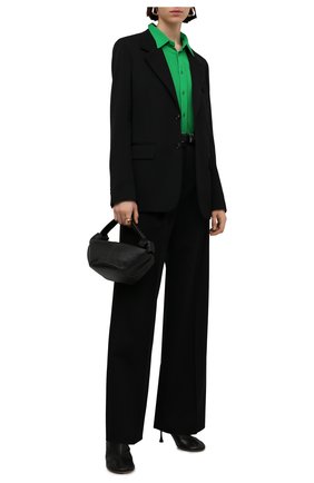 Женский шерстяной жакет BOTTEGA VENETA черного цвета по цене 177500 руб., арт. 659384/VKIS0 | Фото 2 Женский шерстяной жакет BOTTEGA VENETA черного цвета, арт. 659384/VKIS0 | Фото 2 (Материал подклада: Вискоза; Рукава: Длинные; Материал внешний: Шерсть; Длина (для топов): Стандартные; Стили: Гламурный; 1-2-бортные: Однобортные; Случай: Формальный)