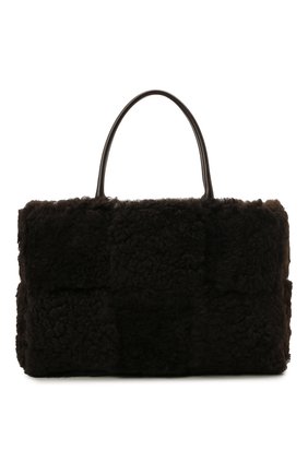 Женский сумка-тоут arco medium BOTTEGA VENETA темно-коричневого цвета по цене 199500 руб., арт. 609175/V13F1 | Фото 1 Женский сумка-тоут arco medium BOTTEGA VENETA темно-коричневого цвета, арт. 609175/V13F1 | Фото 1 (Материал: Натуральный мех; Размер: medium; Сумки-технические: Сумки-шопперы)