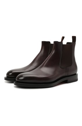 Мужские кожаные челси SANTONI темно-коричневого цвета по цене 64900 руб., арт. MCCG17838MH4H0BRQ67 | Фото 1 Мужские кожаные челси SANTONI темно-коричневого цвета, арт. MCCG17838MH4H0BRQ67 | Фото 1