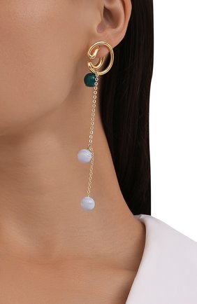 Женские серьги CRYSTALLINE JEWELLERY золотого цвета по цене 13160 руб., арт. 373D | Фото 2 Женские серьги CRYSTALLINE JEWELLERY золотого цвета, арт. 373D | Фото 2