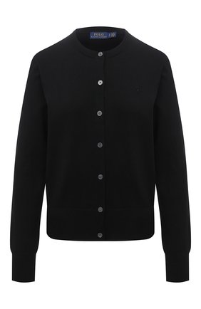 Женский хлопковый кардиган POLO RALPH LAUREN черного цвета по цене 12850 руб., арт. 211784759 | Фото 1 Женский хлопковый кардиган POLO RALPH LAUREN черного цвета, арт. 211784759 | Фото 1