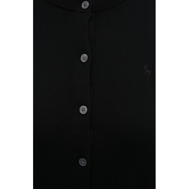 Хлопковый кардиган Polo Ralph Lauren 211784759, цвет чёрный, размер 46 - фото 5