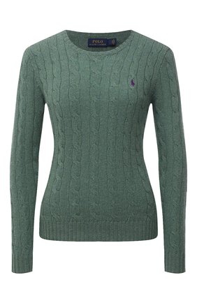 Женский шерстяной пуловер POLO RALPH LAUREN зеленого цвета по цене 15700 руб., арт. 211525764 | Фото 1 Женский шерстяной пуловер POLO RALPH LAUREN зеленого цвета, арт. 211525764 | Фото 1