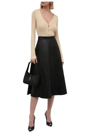 Женская кожаная юбка RALPH LAUREN черного цвета по цене 284500 руб., арт. 290845544 | Фото 2 Женская кожаная юбка RALPH LAUREN черного цвета, арт. 290845544 | Фото 2