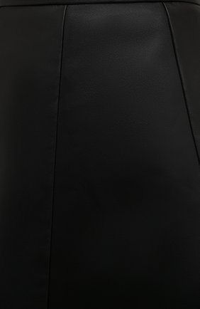 Женская кожаная юбка RALPH LAUREN черного цвета, арт. 290845544 | Фото 5 (Стили: Гламурный; Женское Кросс-КТ: Юбка-одежда; Длина Ж (юбки, платья, шорты): Миди, До колена; Материал внешний: Натуральная кожа; Материал подклада: Купро)