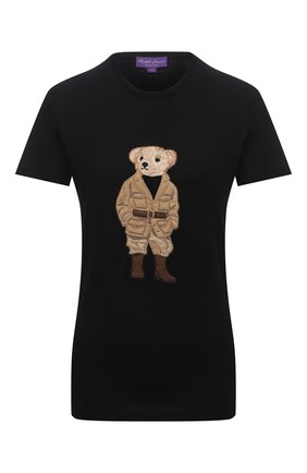 Женская хлопковая футболка RALPH LAUREN черного цвета по цене 38850 руб., арт. 290850991 | Фото 1 Женская хлопковая футболка RALPH LAUREN черного цвета, арт. 290850991 | Фото 1