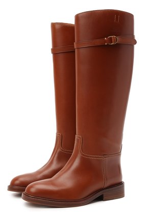 Женские кожаные сапоги POLO RALPH LAUREN коричневого цвета по цене 67100 руб., арт. 818811250 | Фото 1 Женские кожаные сапоги POLO RALPH LAUREN коричневого цвета, арт. 818811250 | Фото 1
