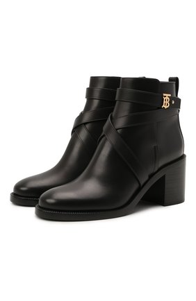 Женские кожаные ботильоны new pryle 70 BURBERRY черного цвета по цене 69100 руб., арт. 8042369 | Фото 1 Женские кожаные ботильоны new pryle 70 BURBERRY черного цвета, арт. 8042369 | Фото 1