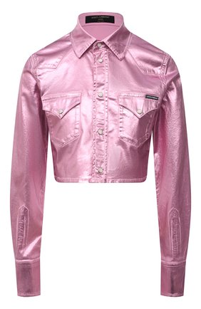 Женская хлопковая куртка DOLCE & GABBANA розового цвета по цене 75850 руб., арт. F5094D/G900T | Фото 1 Женская хлопковая куртка DOLCE & GABBANA розового цвета, арт. F5094D/G900T | Фото 1