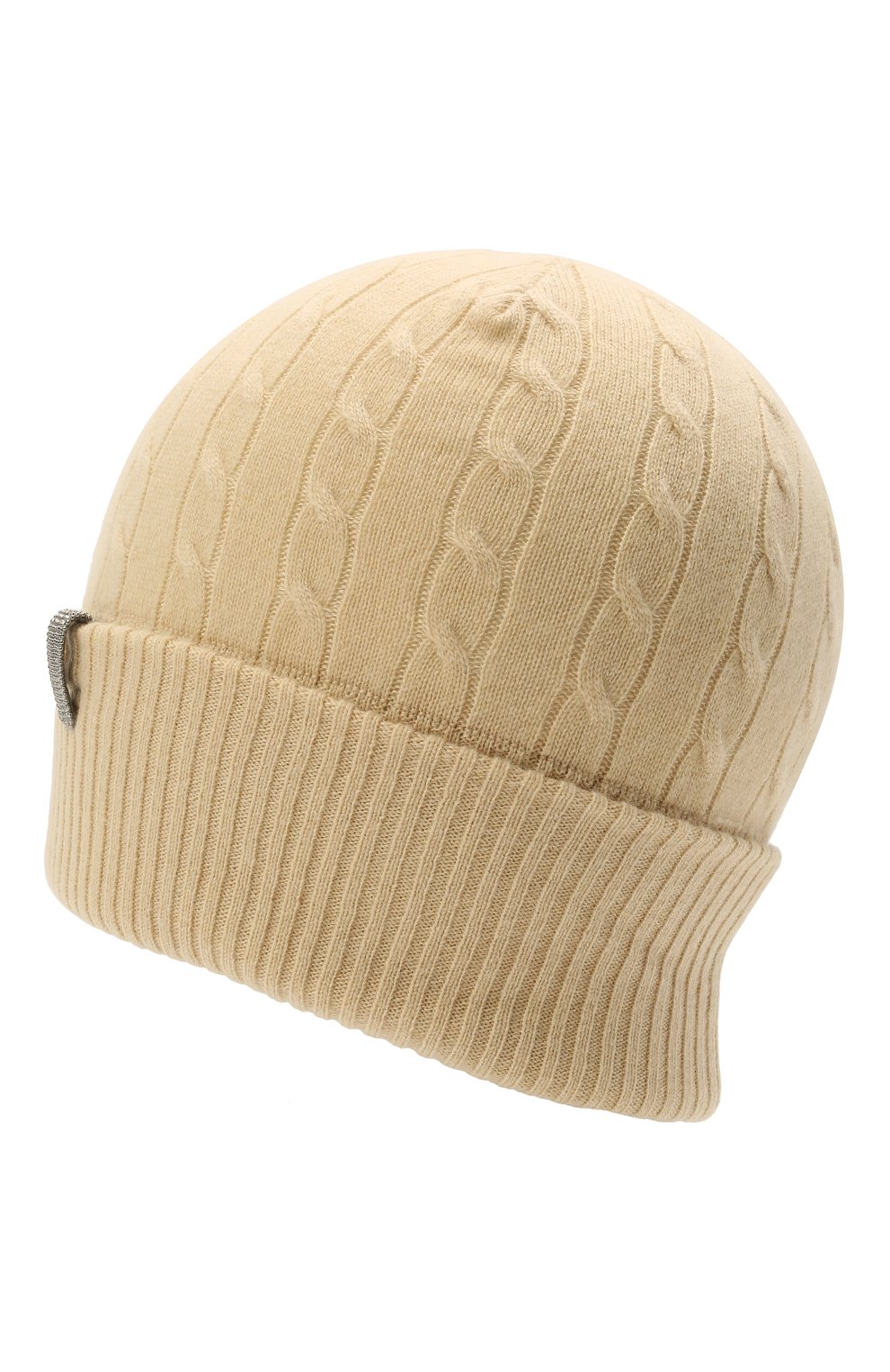 Женская кашемировая шапка BRUNELLO CUCINELLI  цвета, арт. M12182889 | Фото 2 (Материал: Текстиль, Кашемир, Шерсть)