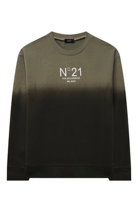 Детский хлопковый свитшот N21 хаки цвета по цене 16950 руб., арт. N21178/N0171/N21S93M | Фото 1 Детский хлопковый свитшот N21 хаки цвета, арт. N21178/N0171/N21S93M | Фото 1 (Рукава: Длинные; Материал внешний: Хлопок; Мальчики Кросс-КТ: Свитшот-одежда; Ростовка одежда: 10 - 11 лет | 140 - 146см, 13 - 15 лет | 158 см, 16 лет | 164 см, 4 года | 104 см, 6 лет | 116 см, 8 лет | 128 см)