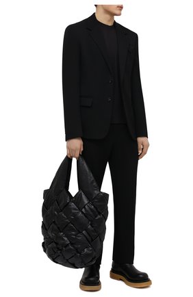 Мужские шерстяные брюки BOTTEGA VENETA черного цвета по цене 68750 руб., арт. 659698/VKIS0 | Фото 2 Мужские шерстяные брюки BOTTEGA VENETA черного цвета, арт. 659698/VKIS0 | Фото 2