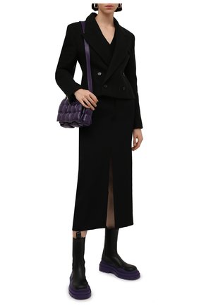 Женские кожаные ботинки bv tire BOTTEGA VENETA фиолетового цвета по цене 81800 руб., арт. 630297/VBS50 | Фото 2 Женские кожаные ботинки bv tire BOTTEGA VENETA фиолетового цвета, арт. 630297/VBS50 | Фото 2 (Материал внутренний: Натуральная кожа; Женское Кросс-КТ: Челси-ботинки; Подошва: Платформа; Каблук высота: Низкий)