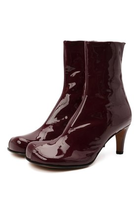 Женские кожаные ботильоны the block BOTTEGA VENETA бордового цвета по цене 85400 руб., арт. 667208/V10M0 | Фото 1 Женские кожаные ботильоны the block BOTTEGA VENETA бордового цвета, арт. 667208/V10M0 | Фото 1 (Каблук тип: Устойчивый; Материал внутренний: Натуральная кожа; Каблук высота: Средний; Подошва: Плоская)