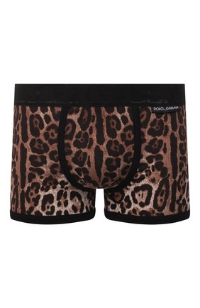 Мужские хлопковые боксеры DOLCE & GABBANA леопардового цвета по цене 8220 руб., арт. M4D19J/FSGWF | Фото 1 Мужские хлопковые боксеры DOLCE & GABBANA леопардового цвета, арт. M4D19J/FSGWF | Фото 1 (Материал внешний: Хлопок; Кросс-КТ: бельё; Мужское Кросс-КТ: Трусы)