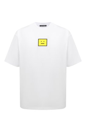 Мужская хлопковая футболка ACNE STUDIOS белого цвета по цене 15350 руб., арт. CL0101/M | Фото 1 Мужская хлопковая футболка ACNE STUDIOS белого цвета, арт. CL0101/M | Фото 1