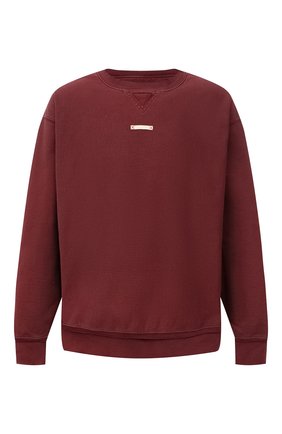 Мужской хлопковый свитшот MAISON MARGIELA бордового цвета по цене 46450 руб., арт. S50GU0178/S25520 | Фото 1 Мужской хлопковый свитшот MAISON MARGIELA бордового цвета, арт. S50GU0178/S25520 | Фото 1