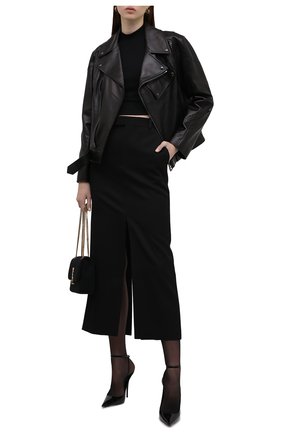 Женские кожаные туфли instinct SAINT LAURENT черного цвета по цене 76550 руб., арт. 656824/0NP00 | Фото 2 Женские кожаные туфли instinct SAINT LAURENT черного цвета, арт. 656824/0NP00 | Фото 2 (Подошва: Плоская; Материал внутренний: Натуральная кожа; Каблук высота: Высокий; Каблук тип: Шпилька)