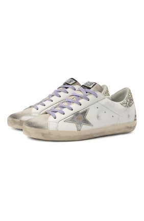 Женские комбинированные кеды superstar GOLDEN GOOSE DELUXE BRAND кремвого цвета по цене 37400 руб., арт. GWF00102.F001620 | Фото 1 Женские комбинированные кеды superstar GOLDEN GOOSE DELUXE BRAND кремвого цвета, арт. GWF00102.F001620 | Фото 1