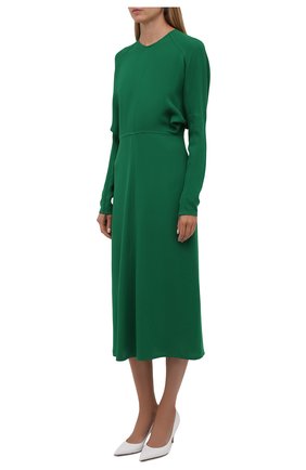 Женское платье из вискозы VICTORIA BECKHAM зеленого цвета по цене 110500 руб., арт. 1521WDR003068A | Фото 2 Женское платье из вискозы VICTORIA BECKHAM зеленого цвета, арт. 1521WDR003068A | Фото 2