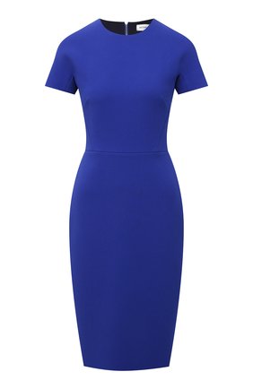 Женское платье VICTORIA BECKHAM синего цвета по цене 110500 руб., арт. 1521WDR003125A | Фото 1 Женское платье VICTORIA BECKHAM синего цвета, арт. 1521WDR003125A | Фото 1 (Длина Ж (юбки, платья, шорты): До колена; Материал внешний: Синтетический материал; Рукава: Короткие; Материал подклада: Синтетический материал; Женское Кросс-КТ: Платье-одежда, платье-футляр; Стили: Кэжуэл; Случай: Формальный)
