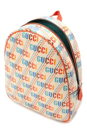 Детская рюкзак GUCCI разноцветного цвета по цене 91800 руб., арт. 433578/21ZDN | Фото 3 Детская рюкзак GUCCI разноцветного цвета, арт. 433578/21ZDN | Фото 3 (Материал: Текстиль)