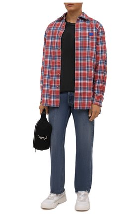 Мужская хлопковая футболка ACNE STUDIOS черного цвета по цене 18100 руб., арт. CL0105/M | Фото 2 Мужская хлопковая футболка ACNE STUDIOS черного цвета, арт. CL0105/M | Фото 2